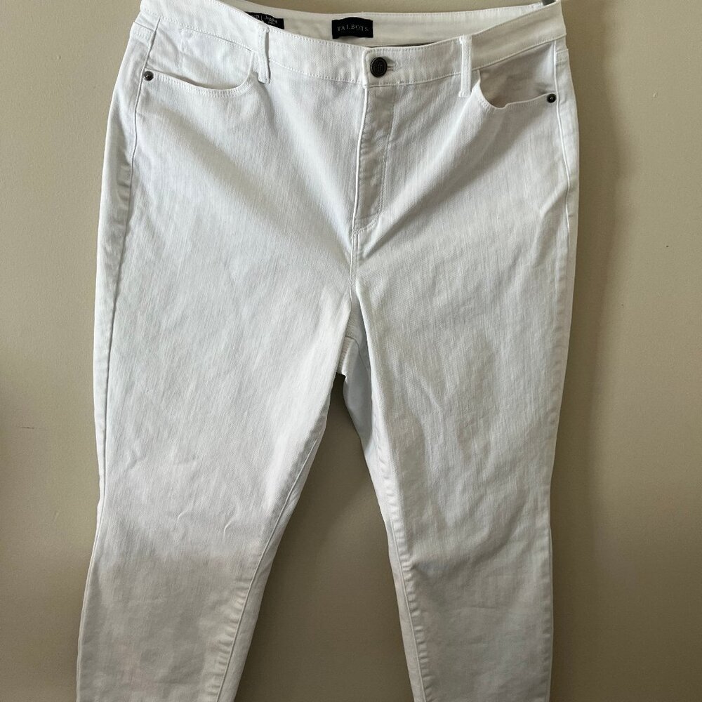 Talbots White Jeggings 16 P Beach Spring Plus Jeans